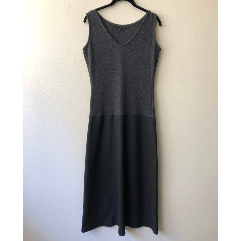 1990s Jill Stuart Gray Sleeveless Minimalist Dress Carolyn Bessette Medium